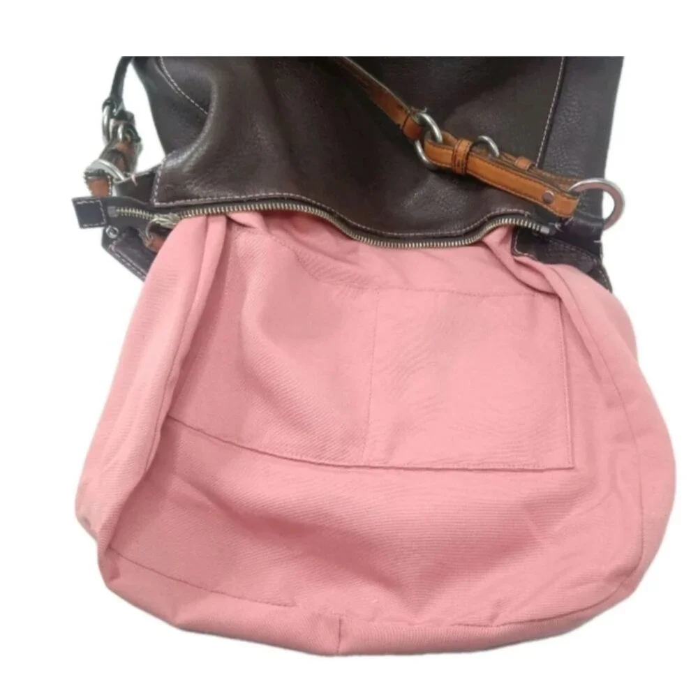 Coach Chelsea Leather Shoulder Bag 8E98 Brown Hobo Y2K